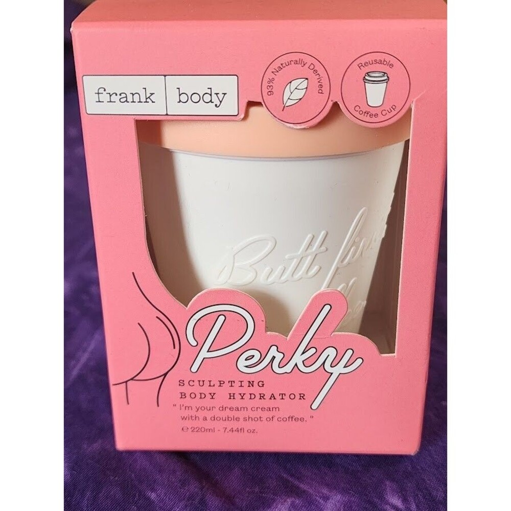 Frank Body Perky Sculpting Hydrator Reusable Hot Cup Caffeine Skin Daily Lotion